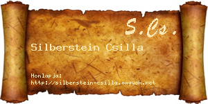 Silberstein Csilla névjegykártya